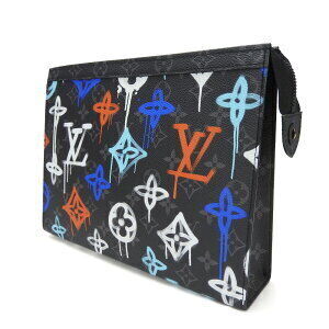 Louis Vuitton Voyage LV Eclipse Pochette Bag Black